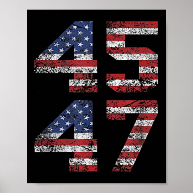 Póster Jesús Es Mi Salvador Trump Es Mi Presidente Estado (Frente)