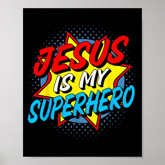 Póster Jesús es mi superhéroe (Frente)