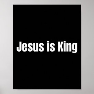 Póster Jesús Es Rey Religión Cristiana Iglesia Jesús Es R