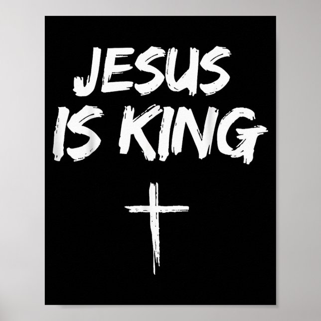 Póster Jesús Es Rey Versículo Bíblico Juan 14_6 Dios Cris (Frente)