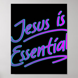 Póster Jesús es un Camisa Esencial, Mujeres del Estilo de