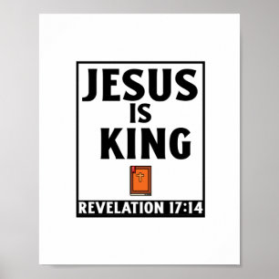Póster Jesús es un rey cristiano religioso biblia quo