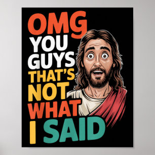 Póster Jesús Eso No Es Lo Que Dijo Religioso Dios Cristia