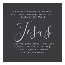 Póster "Jesús está basado en la fe"