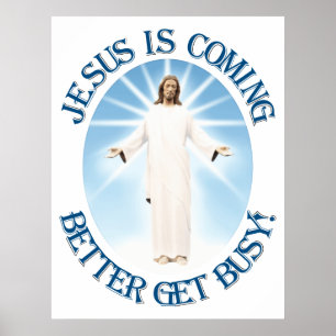 Póster Jesús está llegando