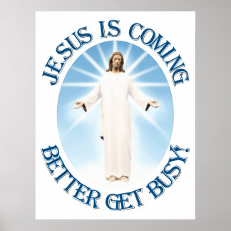 Póster Jesús está llegando