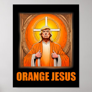 Póster Jesús Funny Trump 1