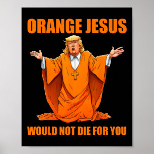 Póster Jesus Funny Trump 2