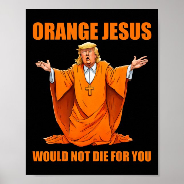 Póster Jesus Funny Trump 2 (Frente)