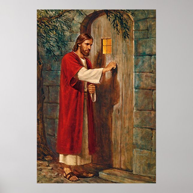 Póster Jesús golpea en la puerta (Frente)