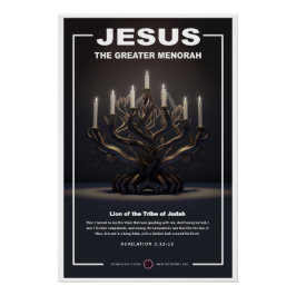Póster Jesús - Gran Menorah