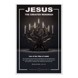 Póster Jesús - Gran Menorah