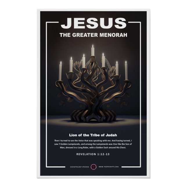 Póster Jesús - Gran Menorah (Anverso)