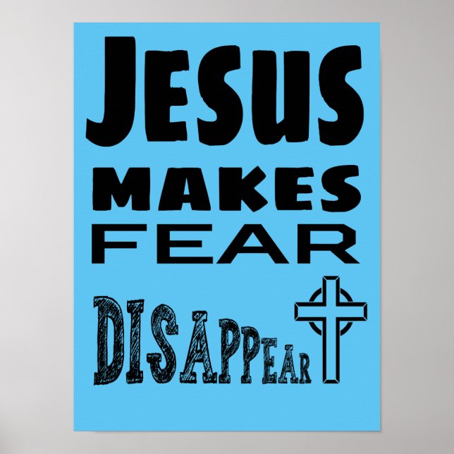 Póster Jesús Hace que el miedo desaparezca (Frente)