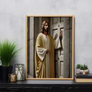 Póster Jesús invita a la puerta de la Antigüedad