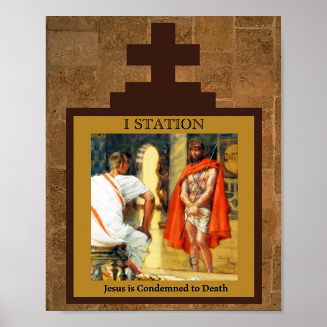 Póster Jesus is condemned to Death Station I Poster (Frente)