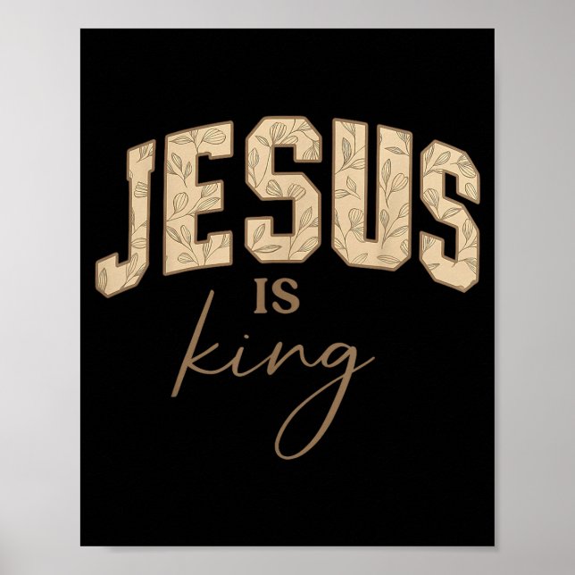 Póster Jesus.is King Bible Verse John 14_6 Christian Reli (Frente)