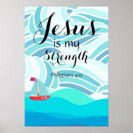 Póster Jesus is my Strength