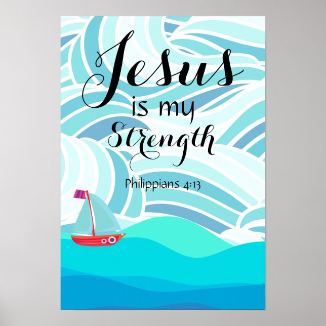 Póster Jesus is my Strength (Frente)