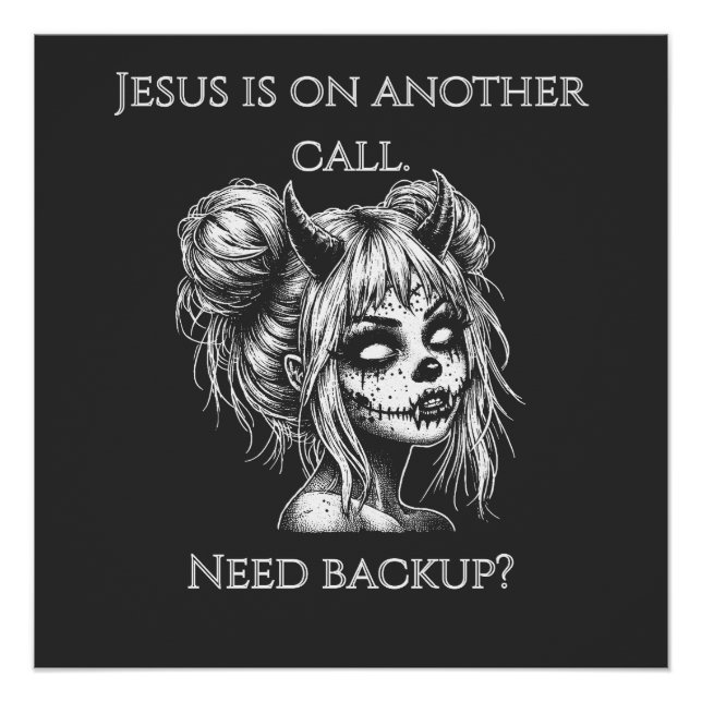 Póster Jesus Is on Another Phone – Succubus Backup (Anverso)