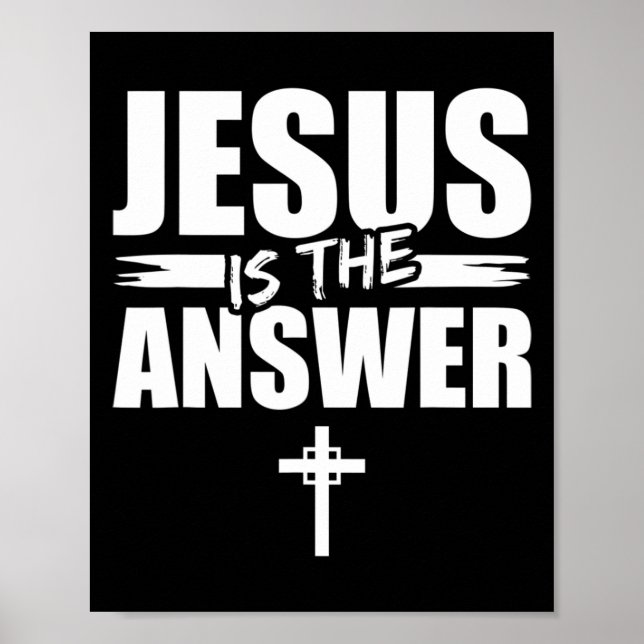 Póster Jesus Is The Answer Jesus T-ShirtAre you a Patriot (Frente)