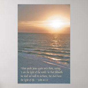 Póster Jesus is the light of the world