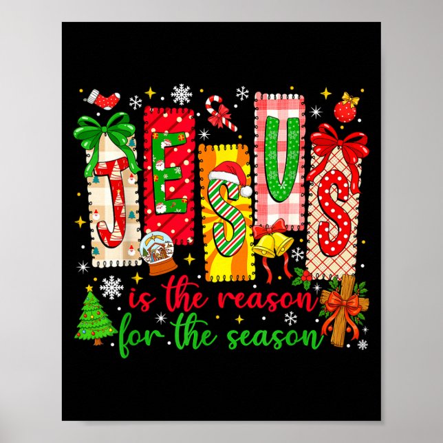 Póster Jesus Is The Reason For The Season Christian Chris (Frente)