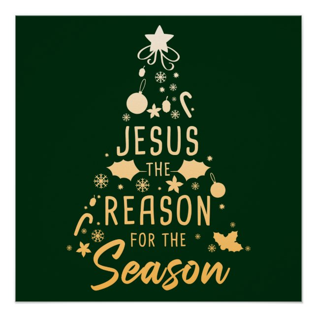 Póster Jesús La Razón De La Temporada - Fe De Los Navidad (Anverso)
