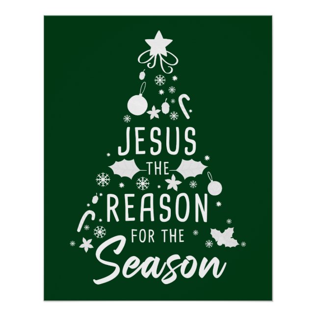 Póster Jesús La Razón De La Temporada - Fe De Los Navidad (Anverso)