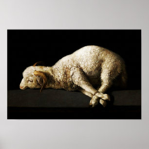 Póster Jesus Lamb of God - Agnus Dei Poster