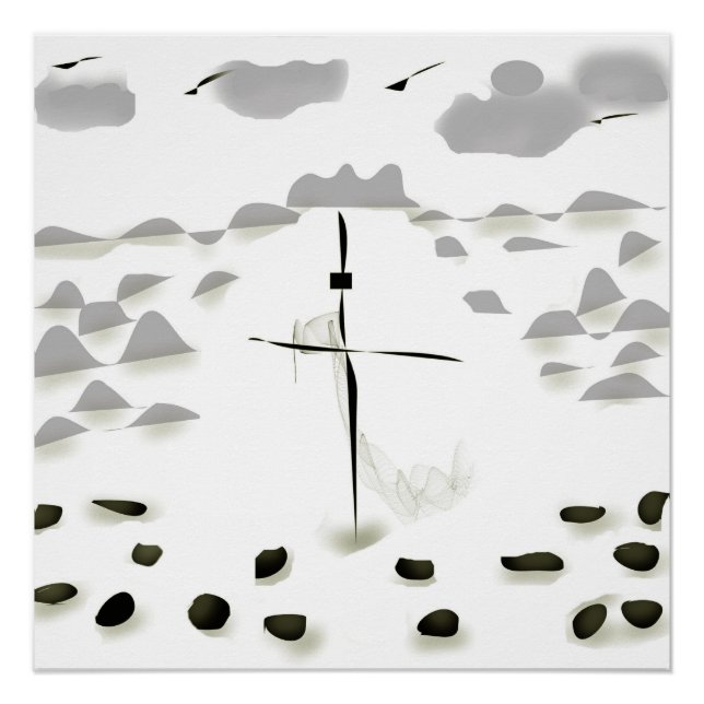 Póster Jesus lives (Anverso)