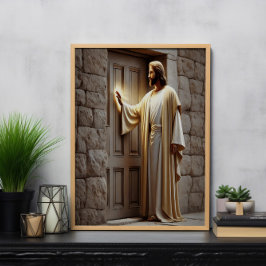 Póster Jesús llamó a la puerta del amanecer