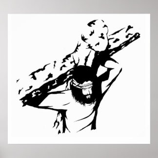 Póster Jesús Lleva Su Cruz