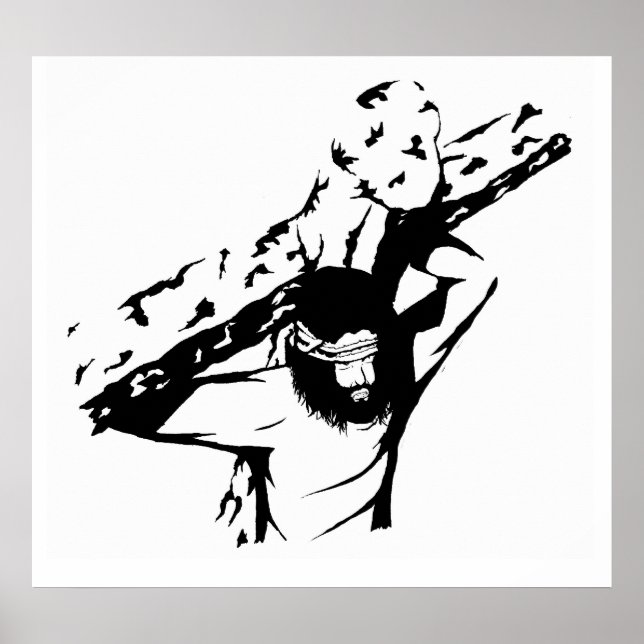 Póster Jesús Lleva Su Cruz (Frente)