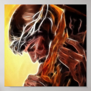 Póster Jesús Llevando La Cruz