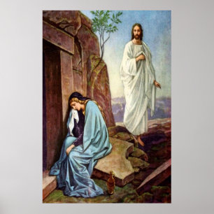 Póster Jesus looking at women poster