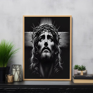 Póster Jesús los momentos finales del salvador crucificad