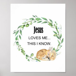 Póster Jesus loves me this i know