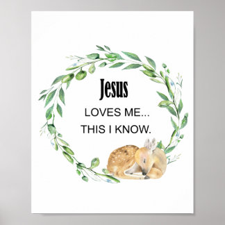 Póster Jesus loves me this i know