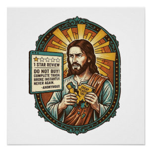 Póster Jesús Mala Influencia Producto Revisión Fracaso So