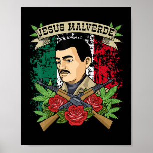 Póster Jesus Malverde Shirt Para Mujeres Y Hombres Regalo