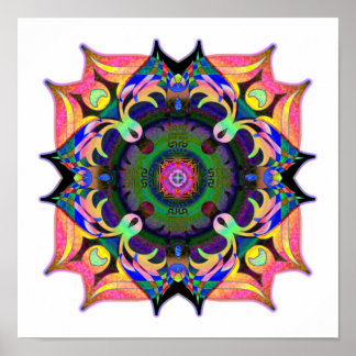 Póster Jesus Mandala