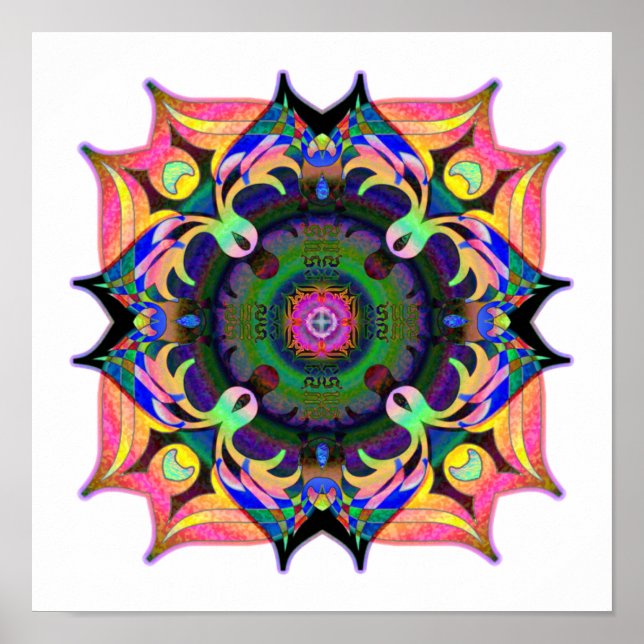 Póster Jesus Mandala (Frente)