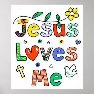 Póster Jesús Me Ama