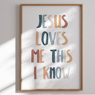 Póster Jesús me ama esto lo conozco poster