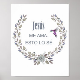 Póster Jesus me ama esto lo sé