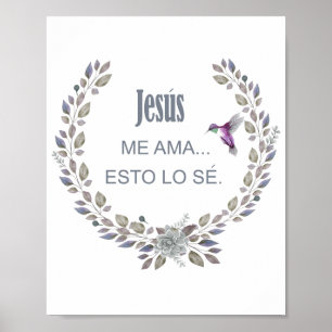 Póster Jesus me ama esto lo sé