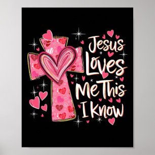 Póster Jesús me ama, esto lo sé Dios Religioso Cristiano