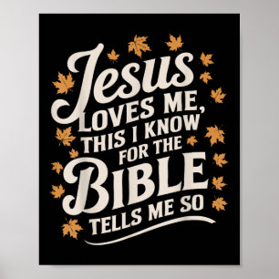 Póster Jesús Me Ama Esto Que Sé Para La Biblia - Verdader