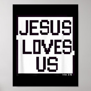 Póster Jesús Me Ama Nos Ama La Fe Cristiana Jesús Beli